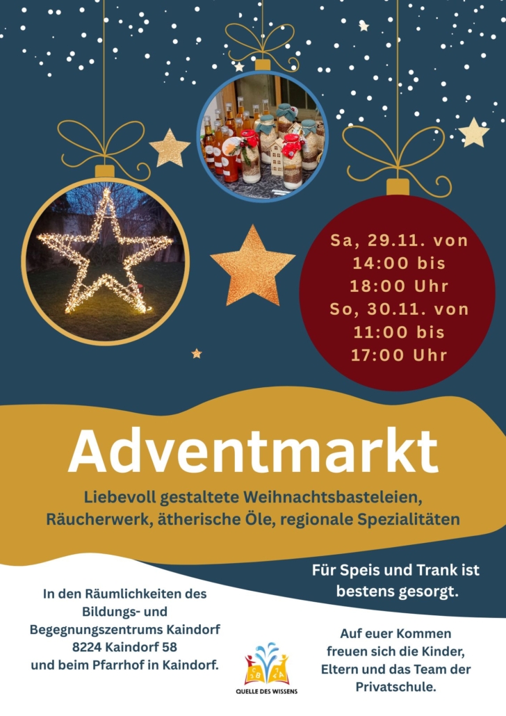 Flyer Adventmarkt